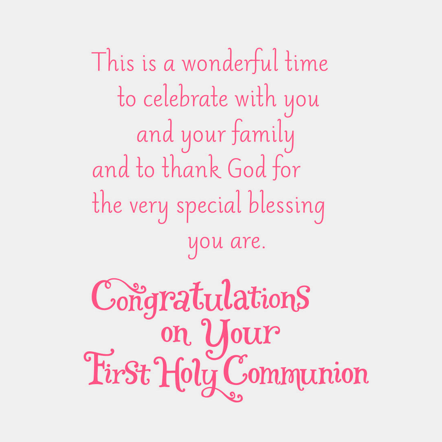 Youngsters at Church 1st Communion Card for Granddaughter photo regarding First Holy Communion Cards Printable Free identify Kids at Church Initial Communion Card for Granddaughter